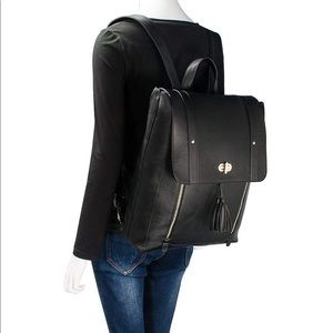 Women Faux Leather Backpack 15.6